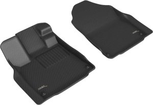 Acura MDX Floor Mat Set - Front - 3D MAXpider - KAGU Series - Black - `22-`24